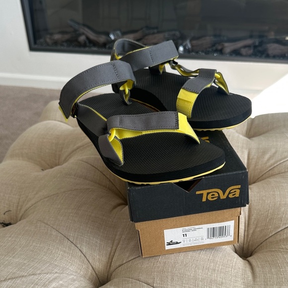 Teva Black and Yellow Strappy Sandals main image 5
